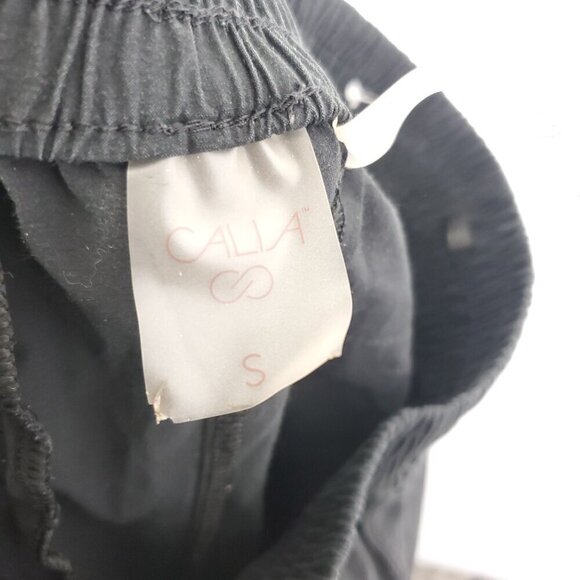 Calia Joggers Womens Small Pull On Stretchy Waist Zip Ankle Faded Black Gray - Picture 9 of 10